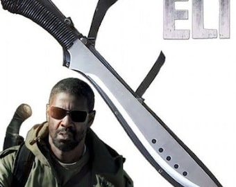 24&quot; Carbon Steel Bushcraft Machete of Eli The Book of Eli Machete, Camping Machete with Sheath