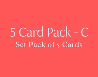 5 Card Pack - C/ Greeting Cards/ Variety Pack