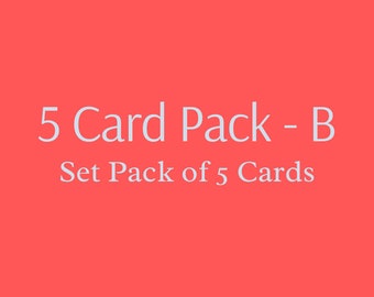 5 Card Pack - B/ Greeting Cards/ Variety Pack
