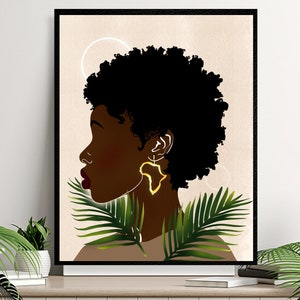 Black Women Art| DIGITAL DOWNLOAD| Afro wall art| boho black art| african art| African flag| black art| black artists| printable art| prints