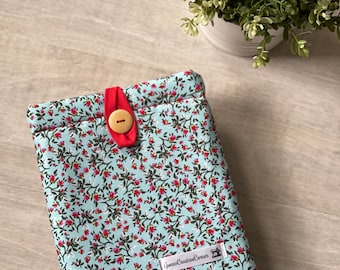 Flores en funda para ereader (formato funda Kindle)