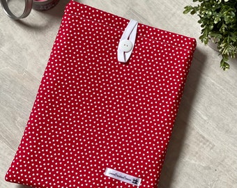 Little hearts booksleeve (red)