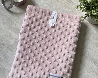 Cozy soft pink booksleeve