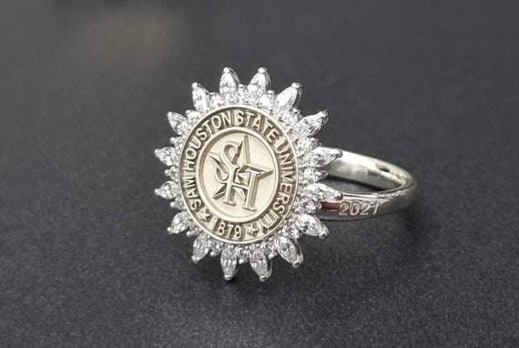 Order Now for Graduation, Freestyle 10K White Gold Women's Sweetheart  Birthstone Class Ring, Personalized, High School or College - Walmart.com