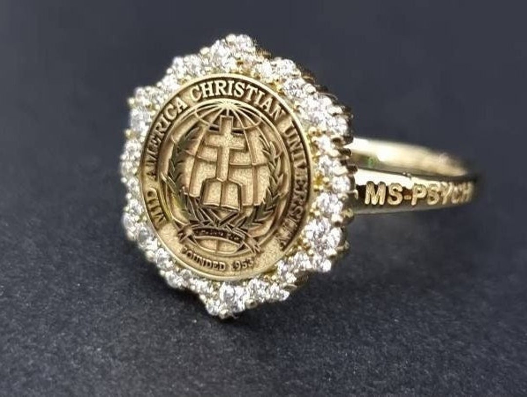 Custom Class Ring for Women Graduation Ring College Ring School Ring ...