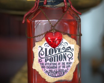 Potion magique filtre d'amour décoration magie cabinet de curiosités