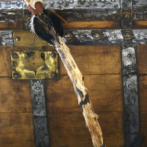 Ivy wood magic stick for witch and wizard ritual and altar