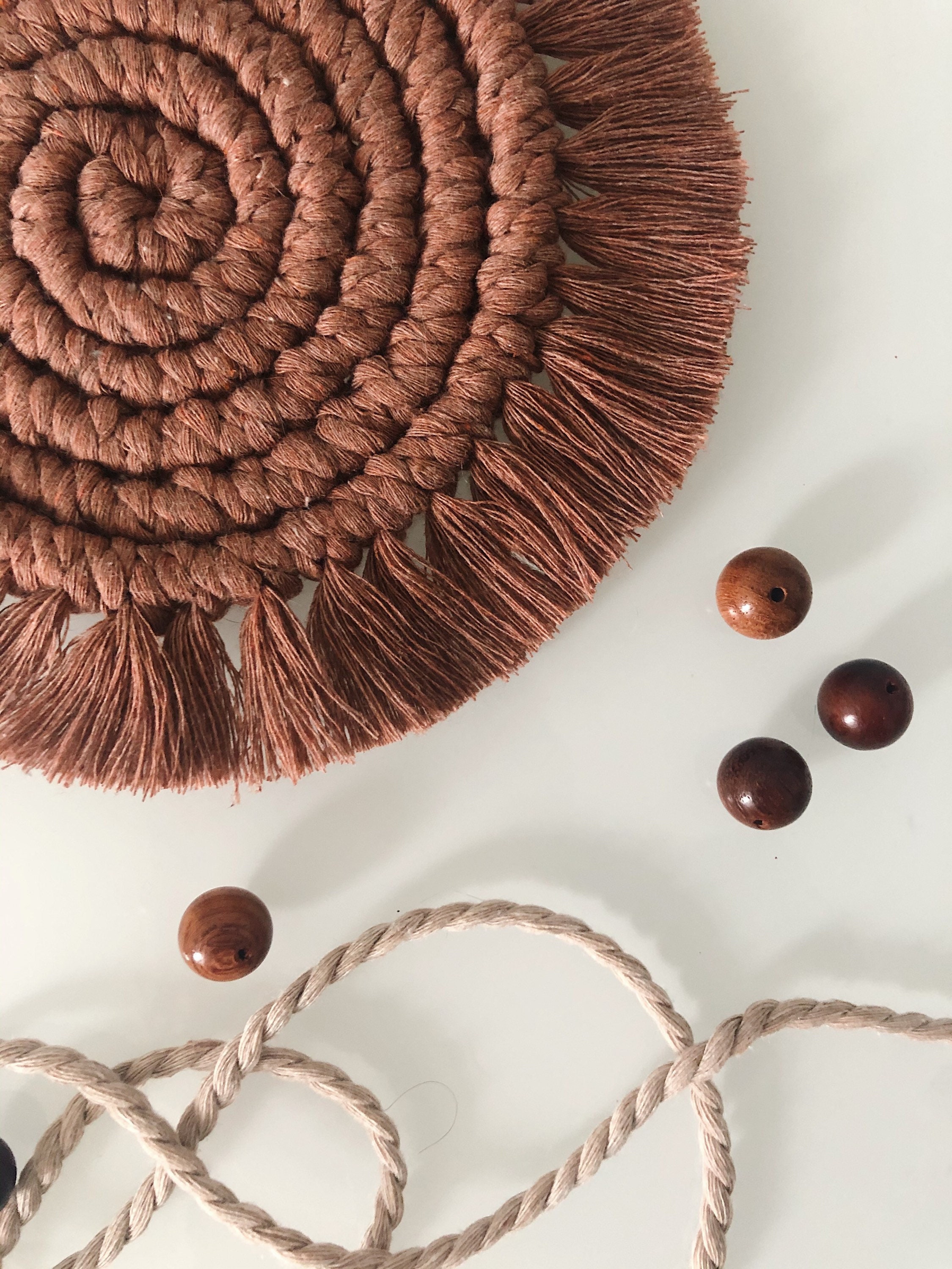 Macrame coasters Etsy