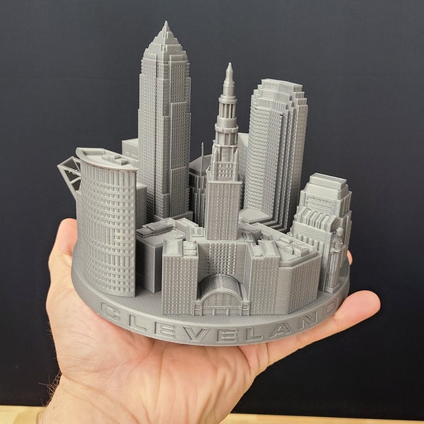 3D Printed Cleveland Skyline