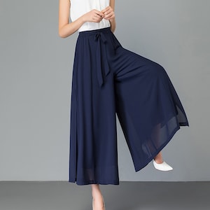 Chiffon trousers plus size outlet