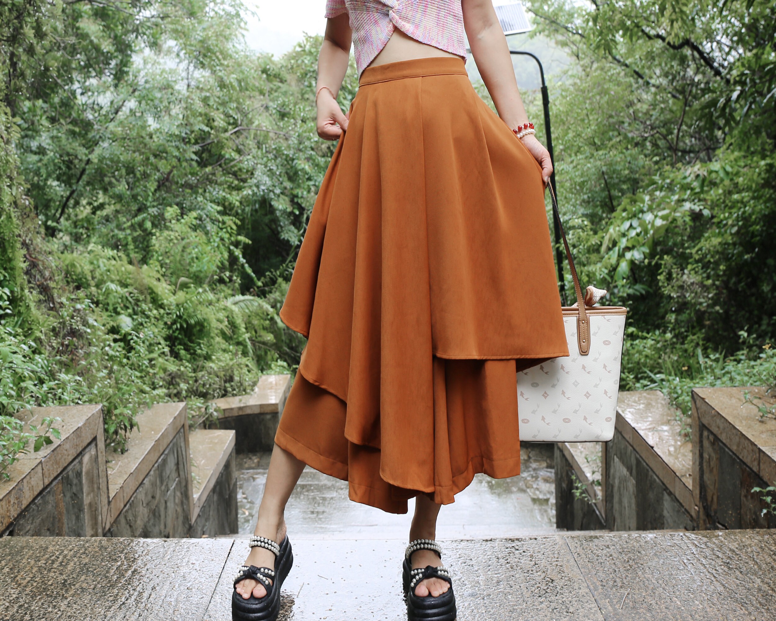 Layered Skirt Pants - Etsy