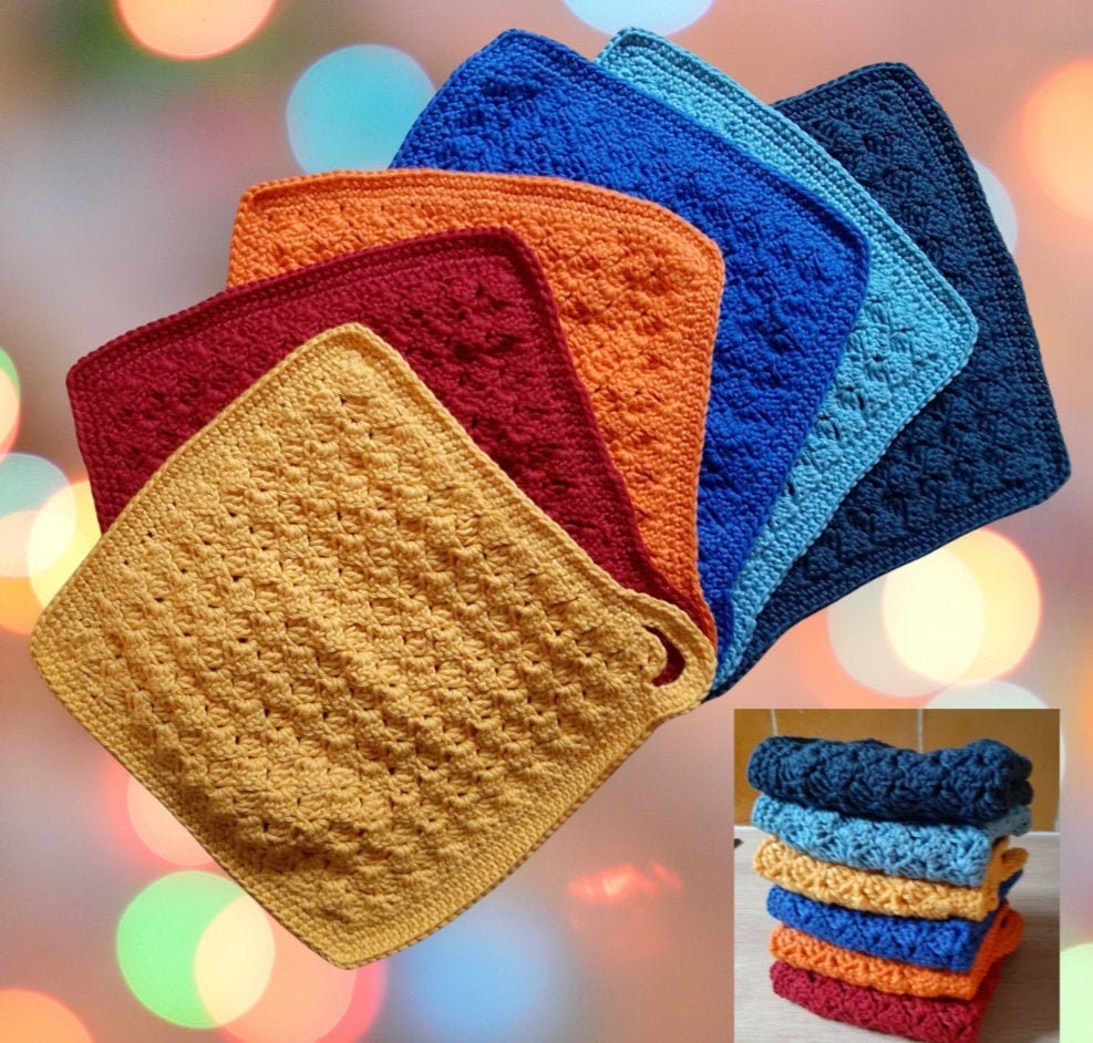 Essuie-Mains Vintage Fait Main Au Crochet