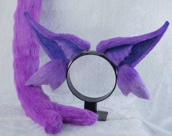 Espeon Ears and Tail Cosplay | Handmade Eeveelution Costume