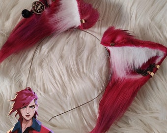 Vi Ears for Cosplay | Arcane Cosplay Ears | League of Legends