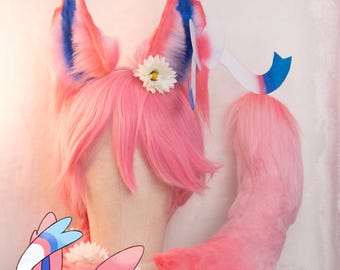 ポケモン ニンフィア コスプレ 耳としっぽセット - Etsy 日本