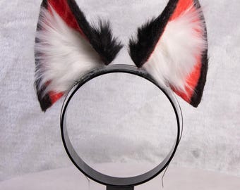 Orejas de gato de piel sintética personalizadas / Orejas de gatito articuladas para cosplay