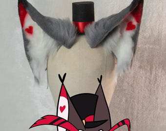 Handmade Husk Ears | Hazbin Hotel Cosplay Ears | Helluva Boss