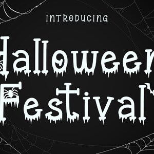 Halloween Festival, Halloween Font, Halloween,  Spooky Font,, Quirky, Handwritten Font, Cricut Fonts, Crafting Fonts, Autumn, Fall, Digital