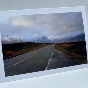 Biglietto d'auguri Glen Coe Altnafeadh, Scozia, biglietto vuoto con paesaggio scozzese