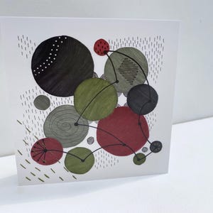 Carta d'arte multimediale mista, Carta acquerello, Biglietto d'auguri per ogni occasione, Biglietto vuoto,