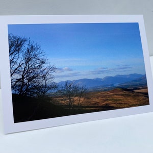 Queens View Stirling Scozia, Loch Lomond View, Scozia Biglietto di auguri, souvenir scozzesi, biglietto vuoto con paesaggio scozzese, regalo per papà
