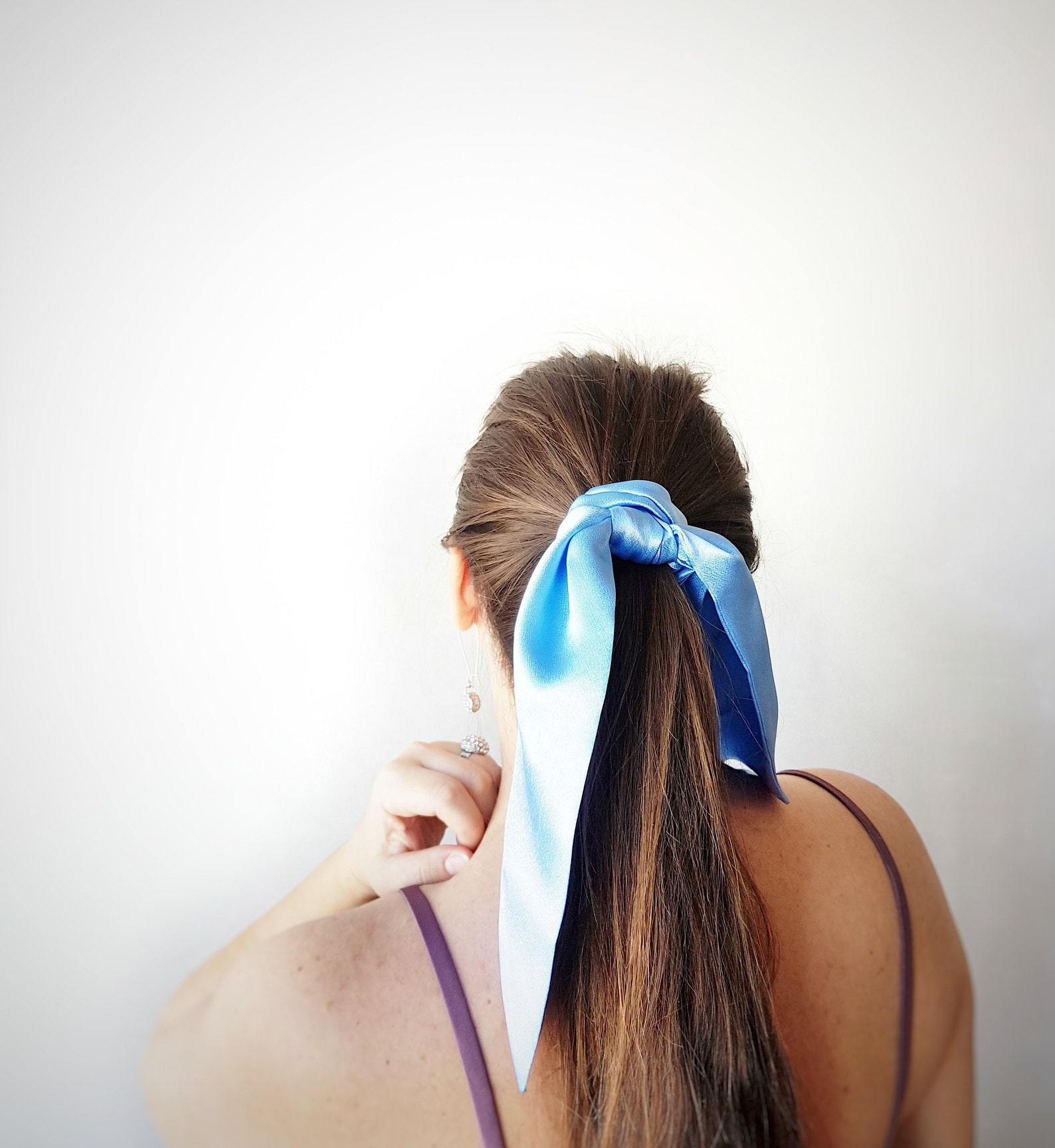 Elastic band with ribbon silk elastic band hair accessories Etsy