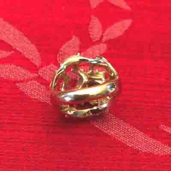 Vintage 14 k Gold Garnet Ring - image 4