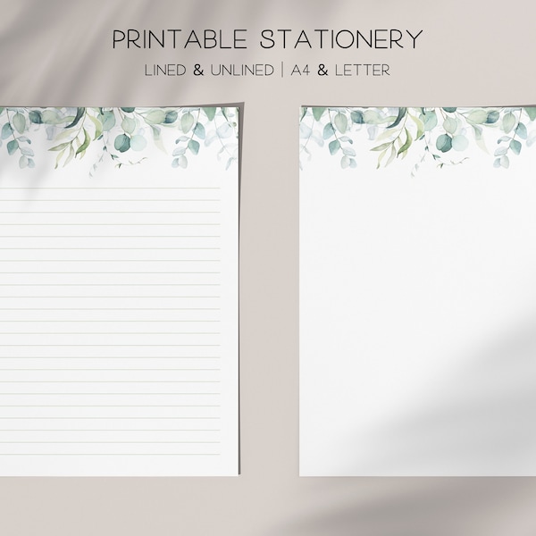 Lined Stationery - Etsy