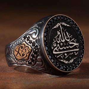 Silver Mens Handmade Ring, Islamic Jewelry, Turkish Silver Man Ring, Ottoman Mens Ring, Gift for Him, 925k Sterling Silver Ring, Muslim Ring