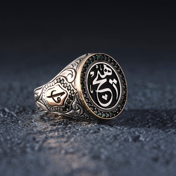 Bague en argent pour homme faite a la main bijoux islamiques bague homme en argent turc bague pour homme ottoman cadeau pour lui bague en argent sterling 925k bague musulmane Etsy