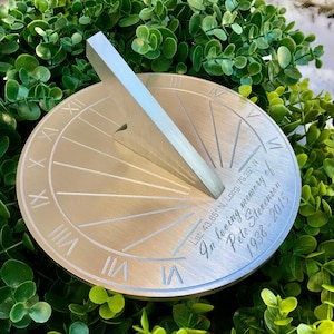 Loss of Loved One Custom Engraved Sundial, Memorial Plaque, In Loving Memory Of, In Loving Memory, Sympathy Gifts, Condolence Gift