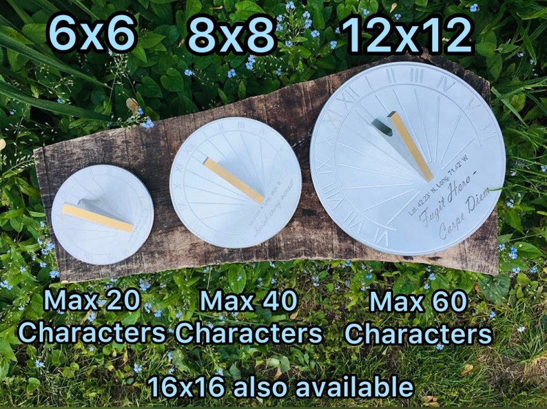 Custom Memorial Engraved Sundial, Personalized message for Funerals and Remembrance image 4