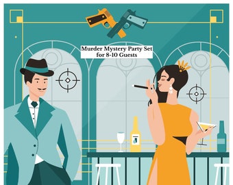 Murder mystery game "Another Day, Another 1920’s Murder" | 8-10 players | PDF version