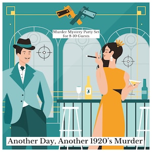 Murder mystery game &quot;Another Day, Another 1920’s Murder&quot; | 8-10 players | PDF version