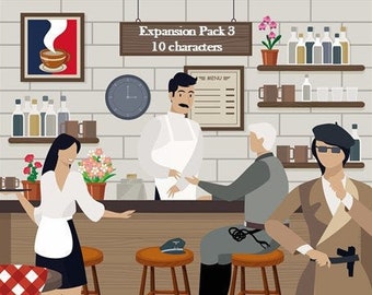 Murder mystery game "Delicious Death in a Wartime Café" | Expansion Pack 3 | 10 additional characters