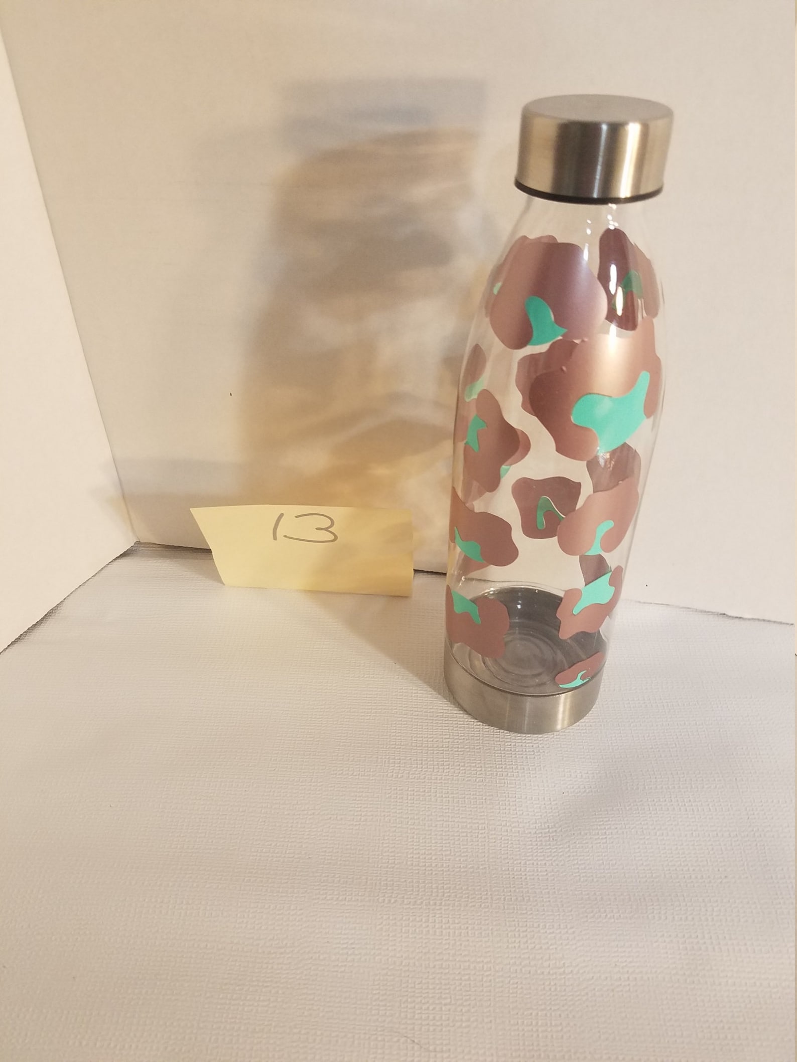 Leopard Print Plastic Water Bottle Etsy
