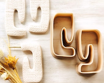 Geometric Hoop Polymer Clay Cutter STL File: 3D Printer Design (Digital Download)
