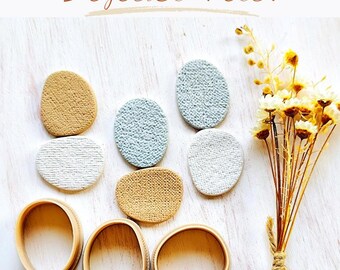Organic Polymer Clay Earring Cutter STL File (Digital Download)