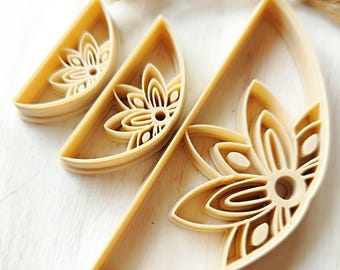 Boho Polymer Clay Earring Cutter STL File (Digital Download)