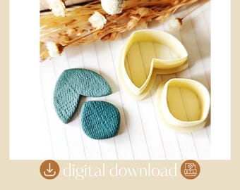 Polymer Clay Earring Cutters STL File: Geometric Shapes (Digital Download)