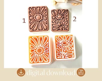 Rounded Square Clay Earring Cutter STL File – Floral Jewelry Making Tool (Digital Download)