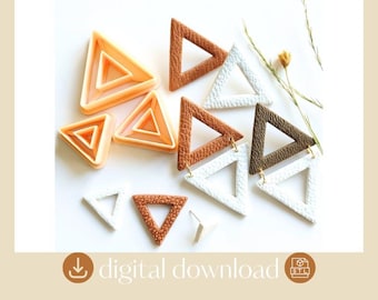 Triangle Polymer Clay Cutter STL File (Digital Download)