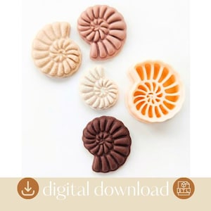 Snail Polymer Clay Earring Cutter STL File (Digital Download)