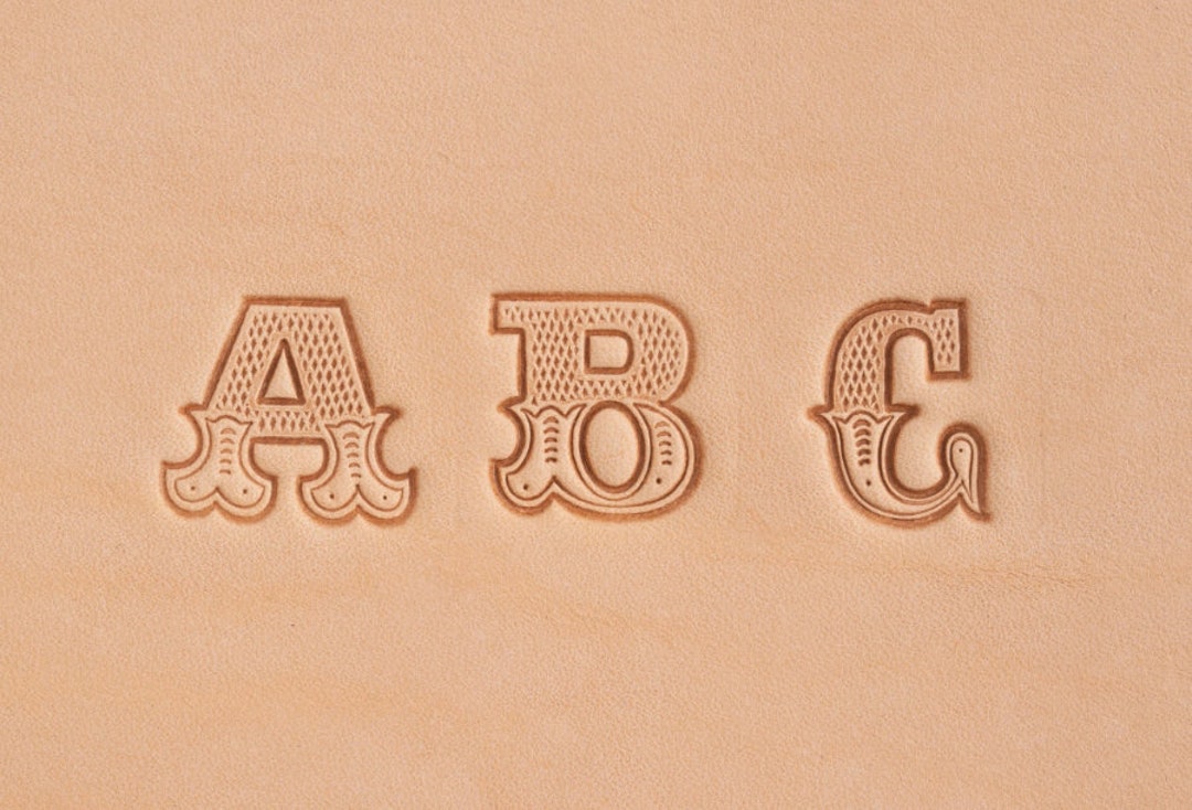 Leather Alphabet Stamp Set 19mm 3/4inch Etsy