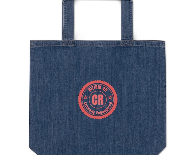 BIZIRIK 48 CR Organic Denim Tote Bag.