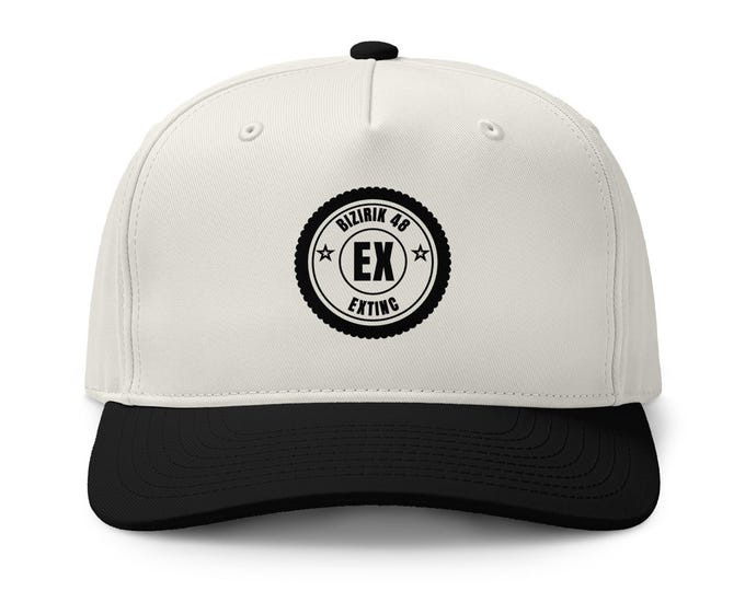 EX Two-Tone Cap, Extinct Species Graphic Hat, Streetwear Cap, BIZIRIK 48