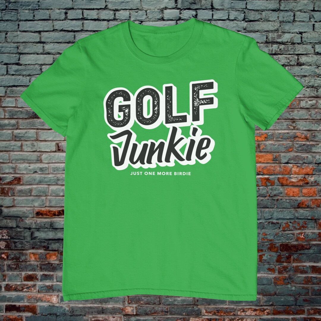 Golf Junkie Just One More Birdie Mens Softstyle Tshirt Etsy