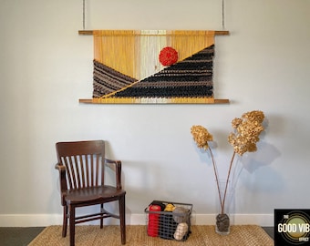 Sisyphus Fiber Art 3D, Handmade Wall Hanging