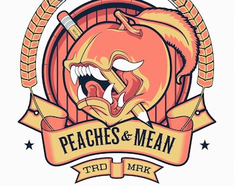 Peaches & Mean Ltd. Ed. Silkscreen Printed Poster