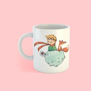 星の王子さまプリントコーヒーマグ